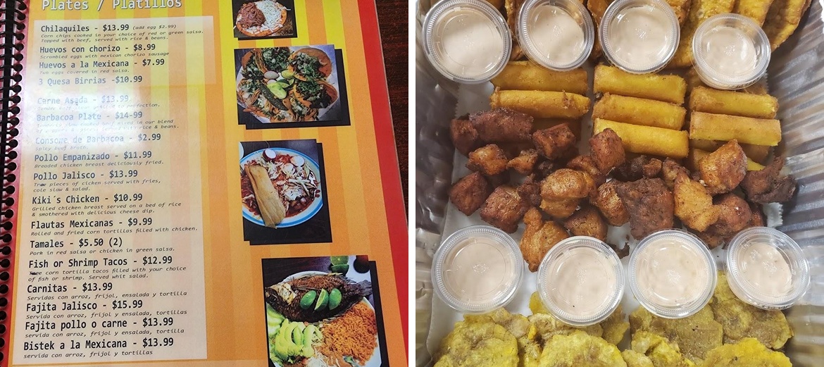 Borintojitos Restaurant Menu