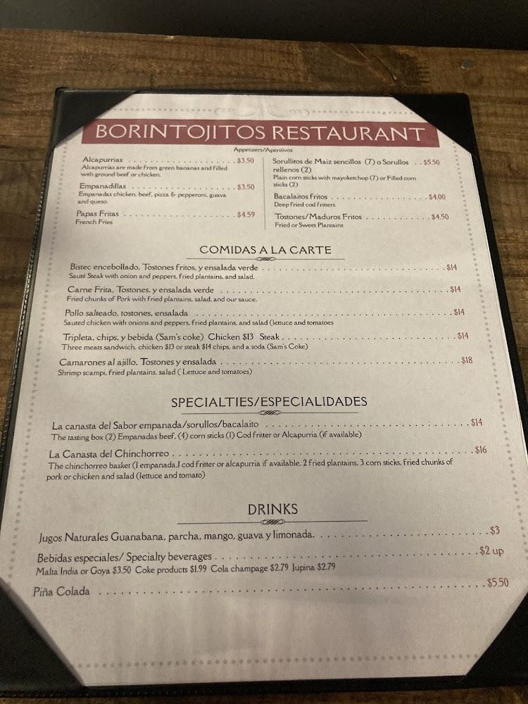 Borintojitos Restaurant Menu image 3