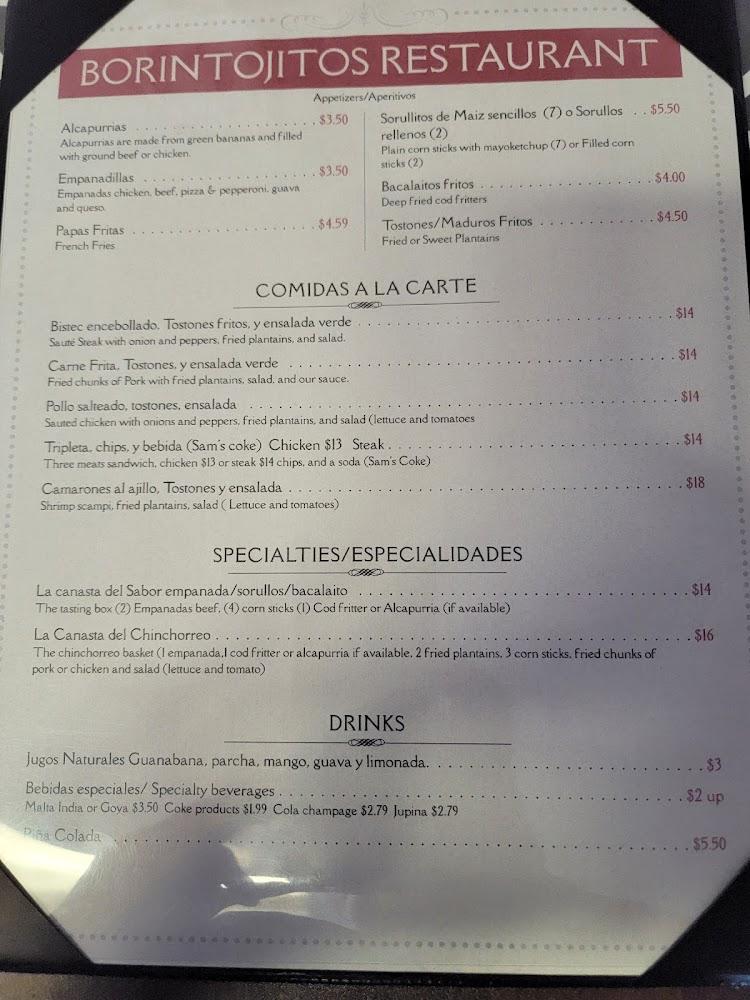 Borintojitos Restaurant Menu image 4